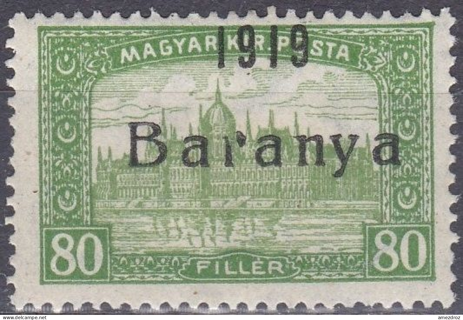 Baranya 1919 Mi 29 Erreur Typique - (r) Cassé (K3) - Baranya