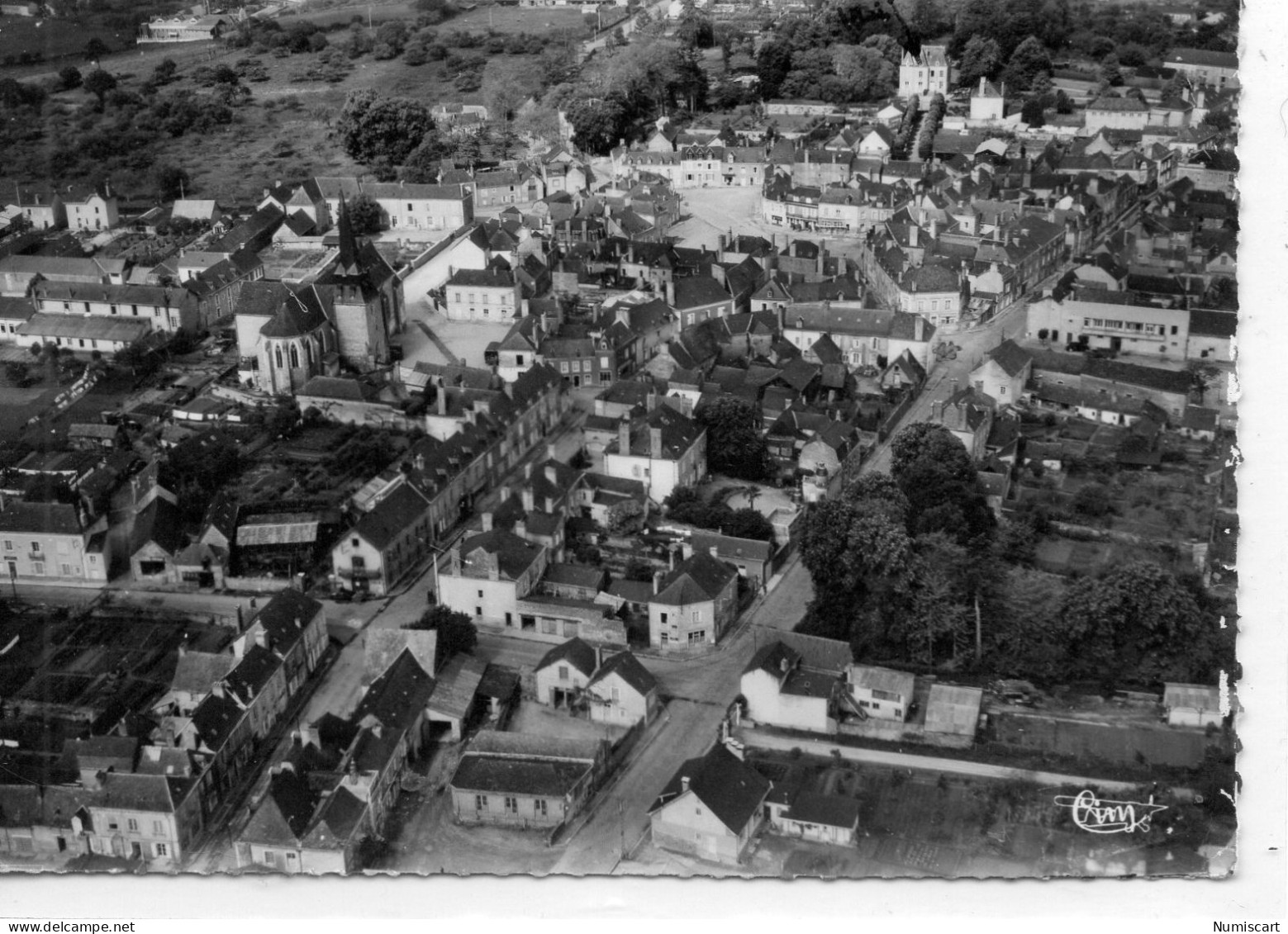 Meslay-du-Maine Vue Aérienne Du Village - Meslay Du Maine