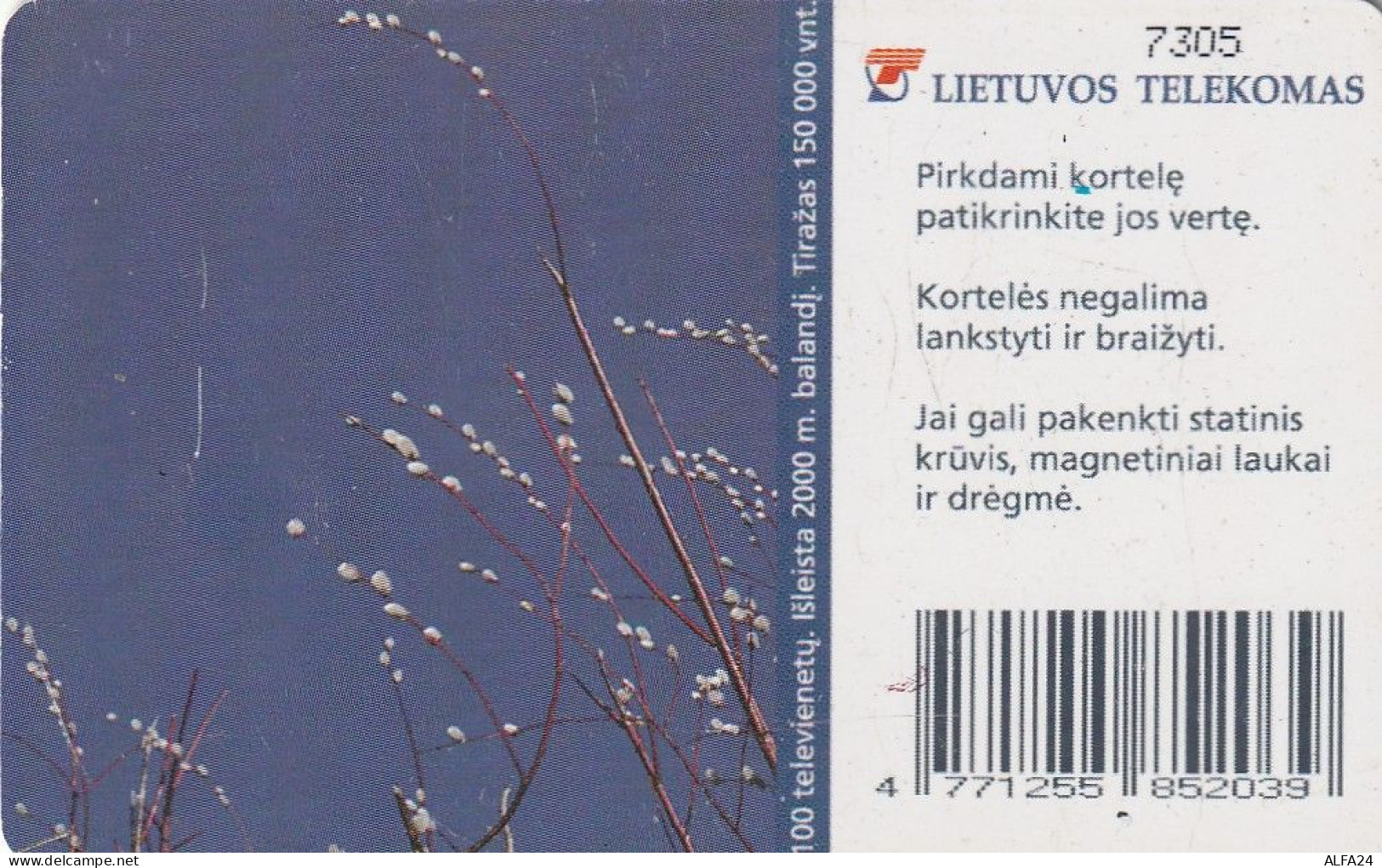 PHONE CARD LITUANIA  (H32.3 - Lithuania