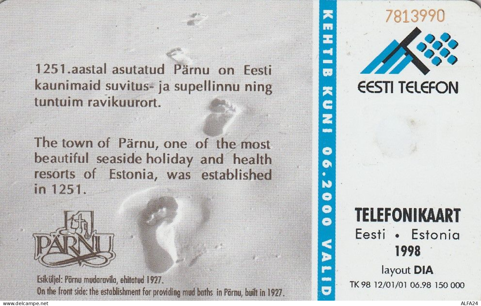 PHONE CARD ESTONIA  (H32.4 - Estland