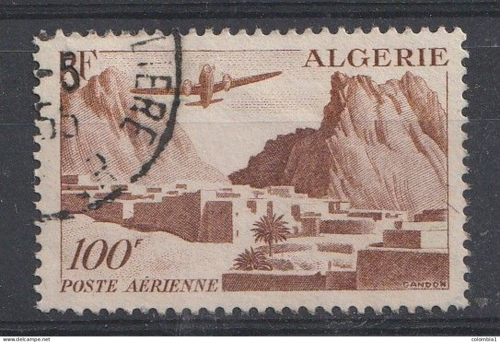 ALGERIE YT PA 10  Oblitéré 1950 - Luftpost