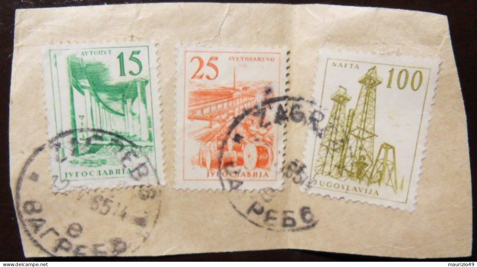 JUGOSLAVIA 1965 FRAMMENTO Di Lettera, In Partenza Da ZAGREB - VEDI FOTO - Lettres & Documents