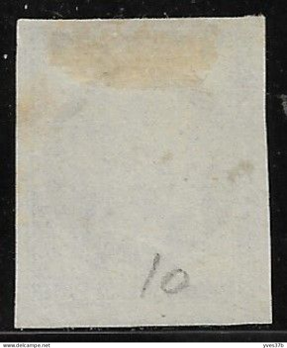 FRANCE N°10 Oblitéré - Filet Du Timbre Inférieur - 4 Belles Marges -  Sans Défaut - TTB - 1852 Louis-Napoleon