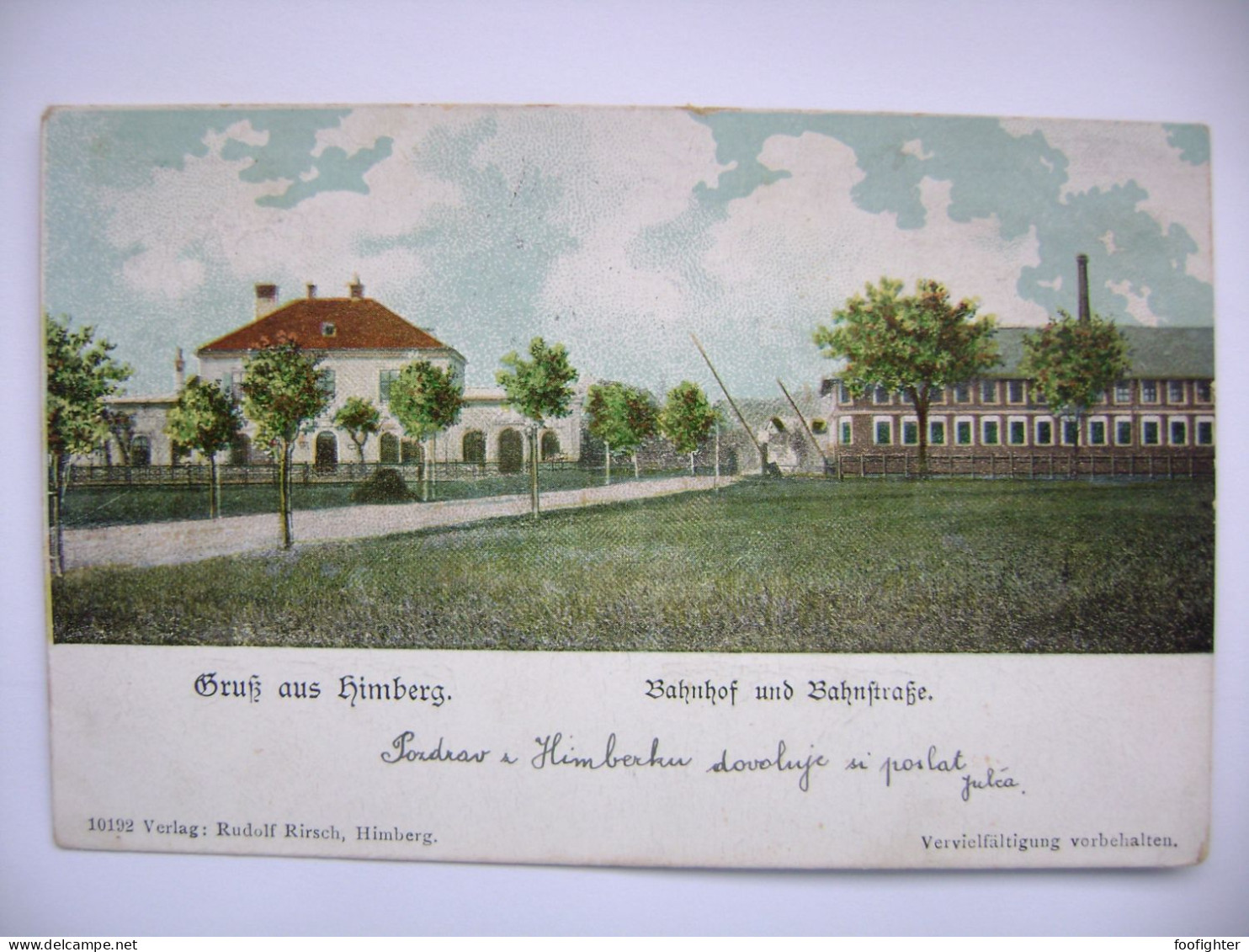 Gruss Aus HIMBERG (Bezirk Bruck An Der Leitha) - Bahnhof Und Bahnhofstrasse, Verlag Rudolf Rirsch Himberg - Ca 1900 - Bruck An Der Leitha