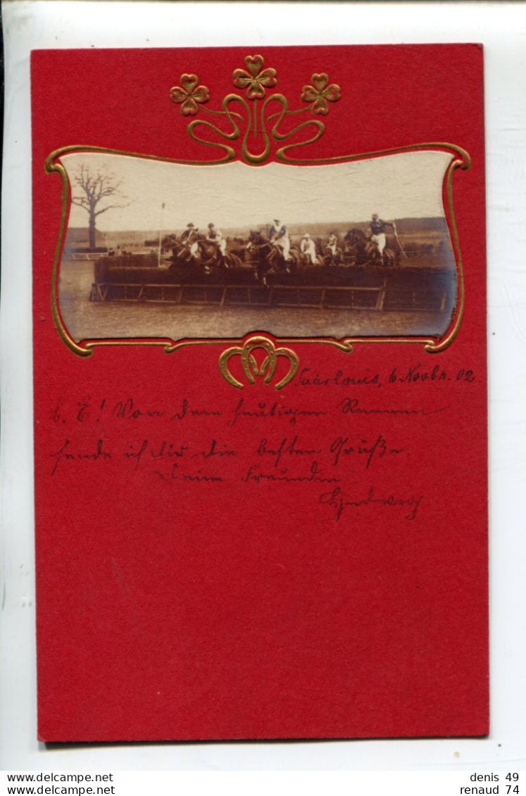 Saarlouis  Carte Photo Course Chevaux 1902 - Kreis Saarlouis