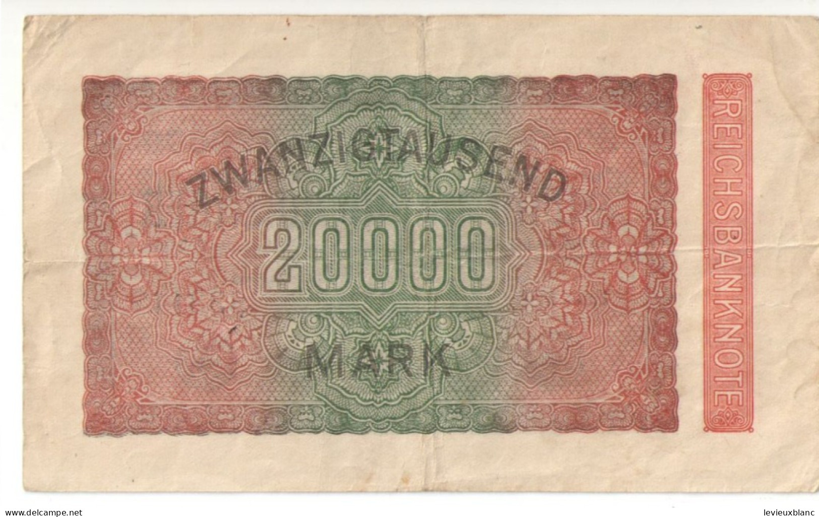 Allemagne/Billet De Banque Ancien/Allemagne/Reichsbanknote/Zwanzigtau Mark/20 000 Mark/Berlin/2 Februar1923  BILL254 - 20000 Mark