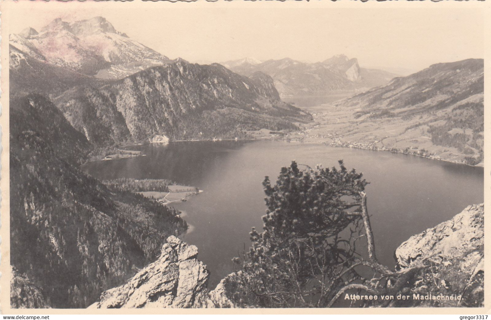 E1485) ATTERSEE Von Der Madlschneid - Alte FOTO AK - Attersee-Orte