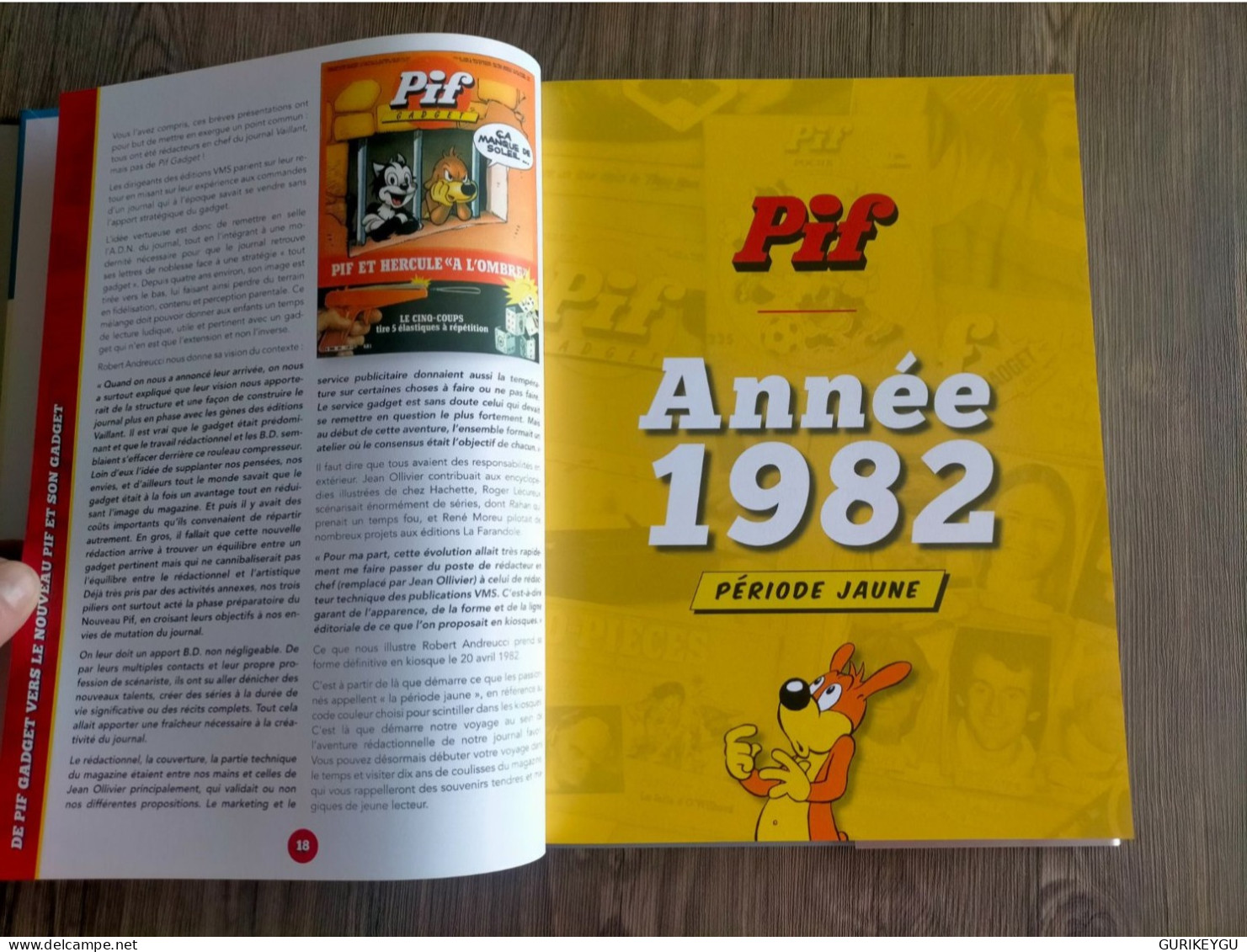 L'histoire de PIF et son GADGET de 1980 à1990 sur 270 pages de 12/2023 NEUF + surcouverture de YANNICK