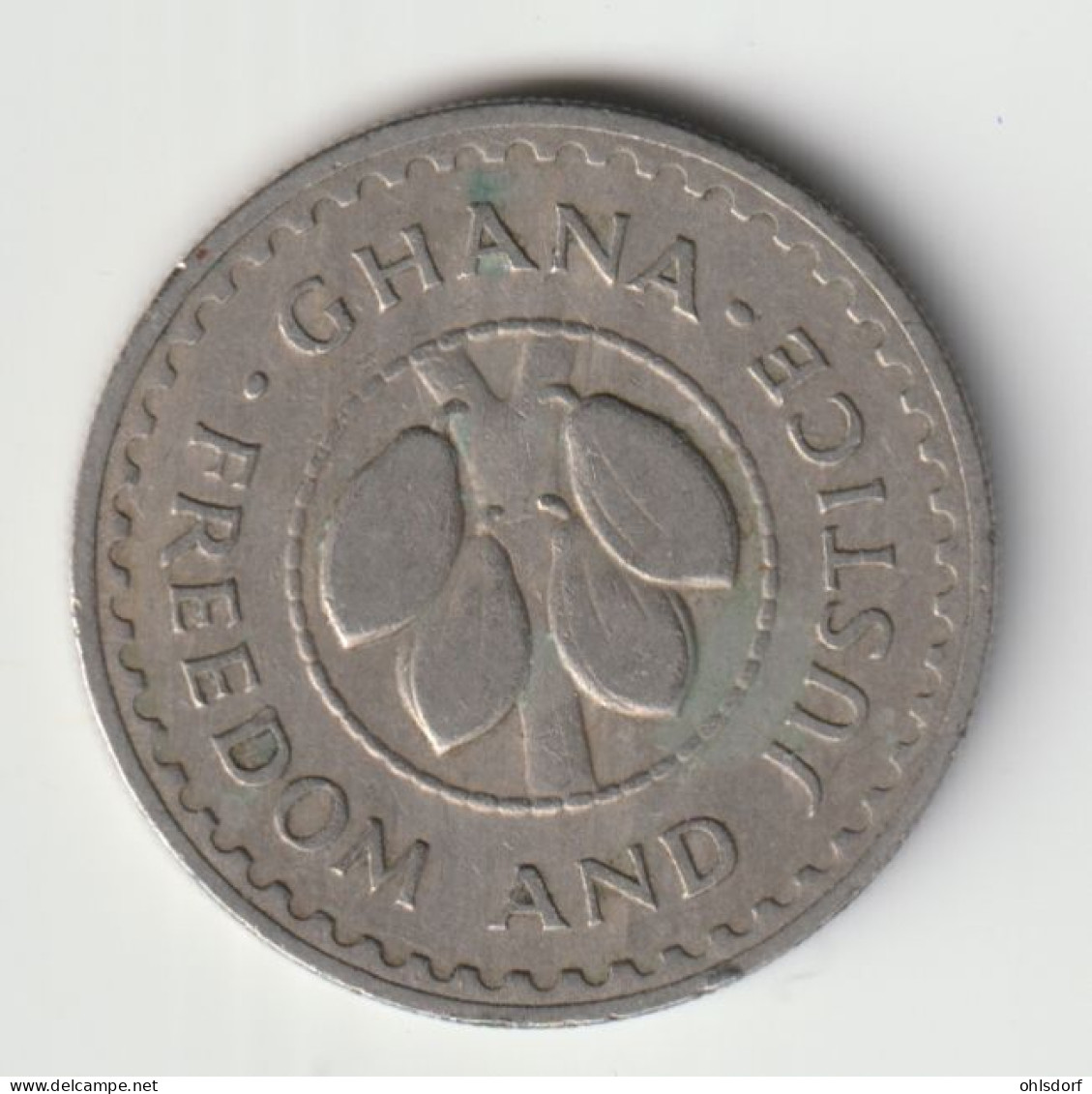 GHANA 1967: 10 Pesewas, KM 16 - Ghana