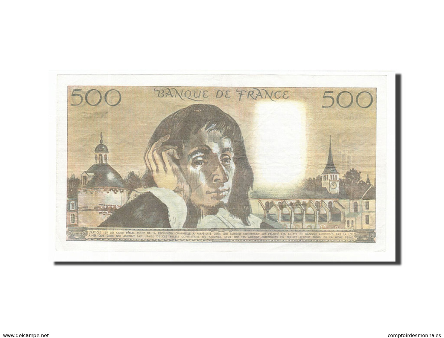 Billet, France, 500 Francs, 500 F 1968-1993 ''Pascal'', 1986, 1986-02-06, TB - 500 F 1968-1993 ''Pascal''