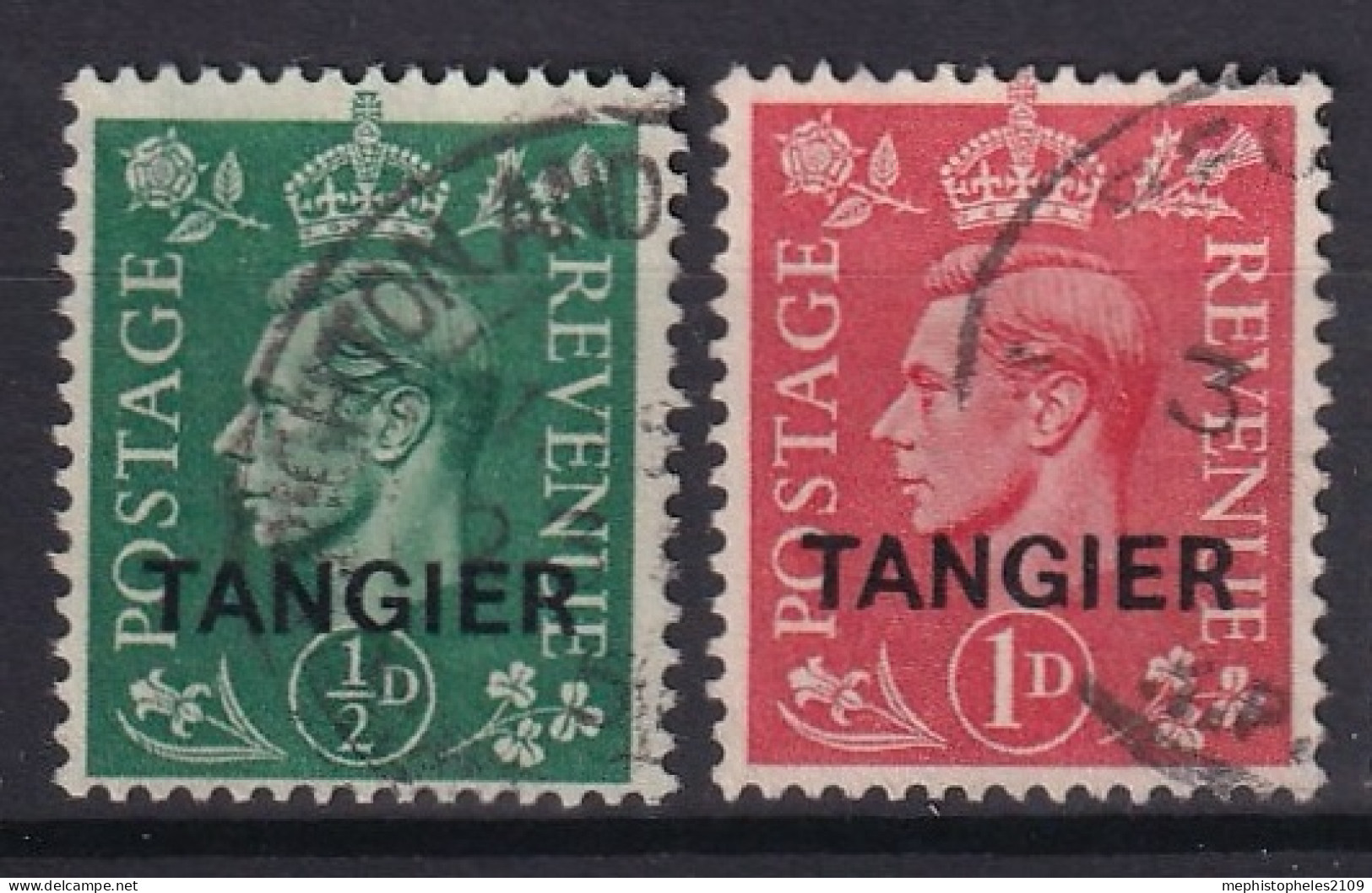 TANGIER 1944/45 - Canceled - SG# 521, 522 - Morocco Agencies / Tangier (...-1958)