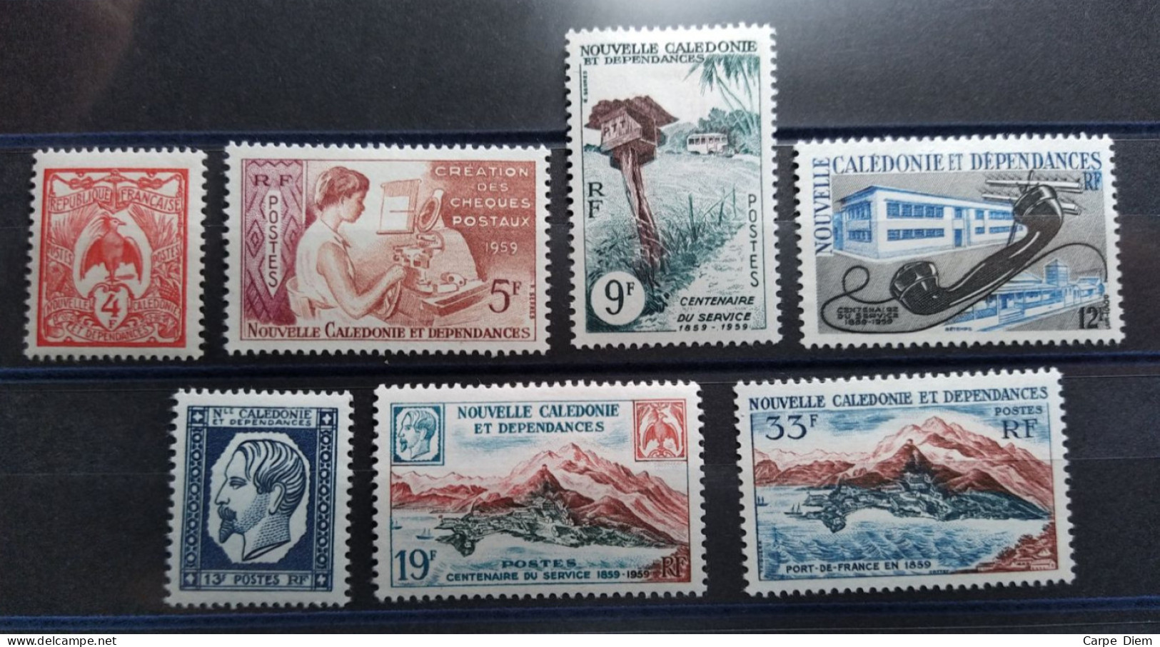 NOUVELLE CALEDONIE - 1960 - N°Yv. 295 à 301 - Série Complète - Neuf * - Ungebraucht