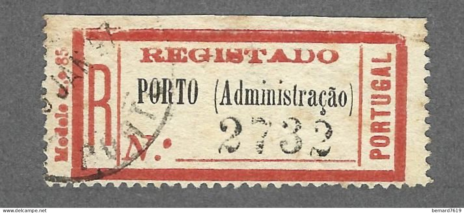 Recepisse  Ancien   De Lettre Recommandee   -  Portugal - Porto - Other & Unclassified