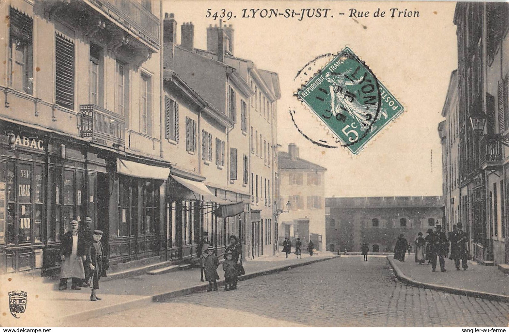 CPA 69 LYON SAINT JUST / RUE DE TRION - Sonstige & Ohne Zuordnung