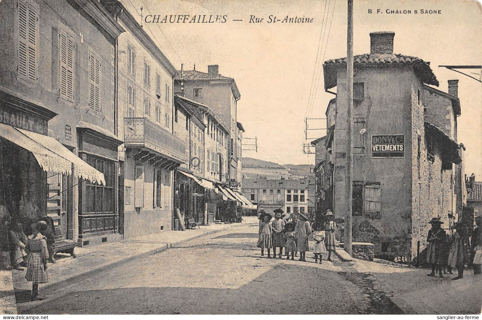 CPA 71 CHAUFFAILLES / RUE SAINT ANTOINE - Sonstige & Ohne Zuordnung