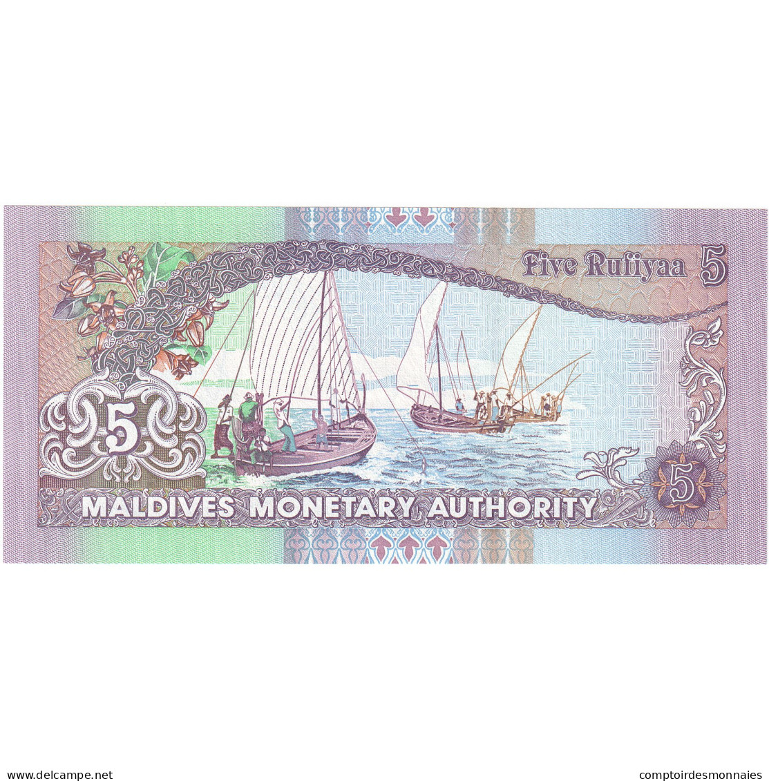 Billet, Maldives, 5 Rufiyaa, 2011, Undated, KM:18d, NEUF - Maldives