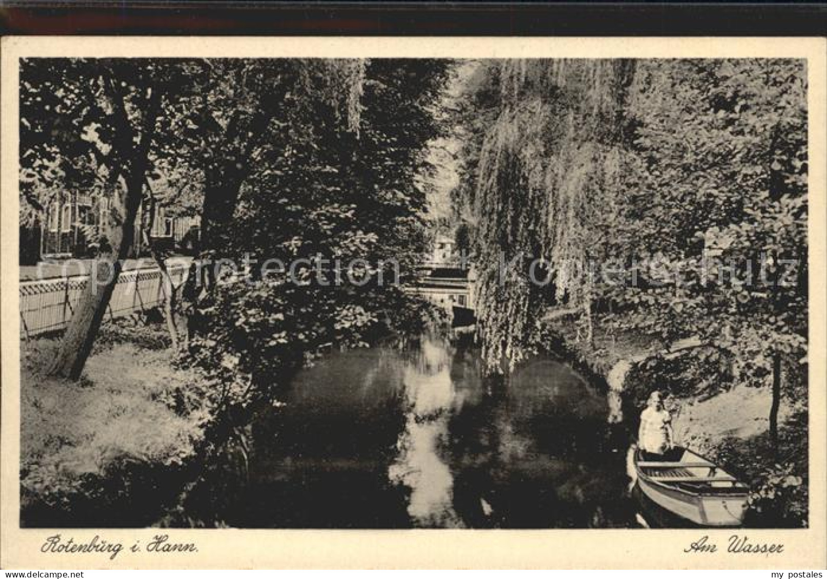 42086707 Rotenburg Wuemme Partie Am Wasser Boot Rotenburg - Rotenburg