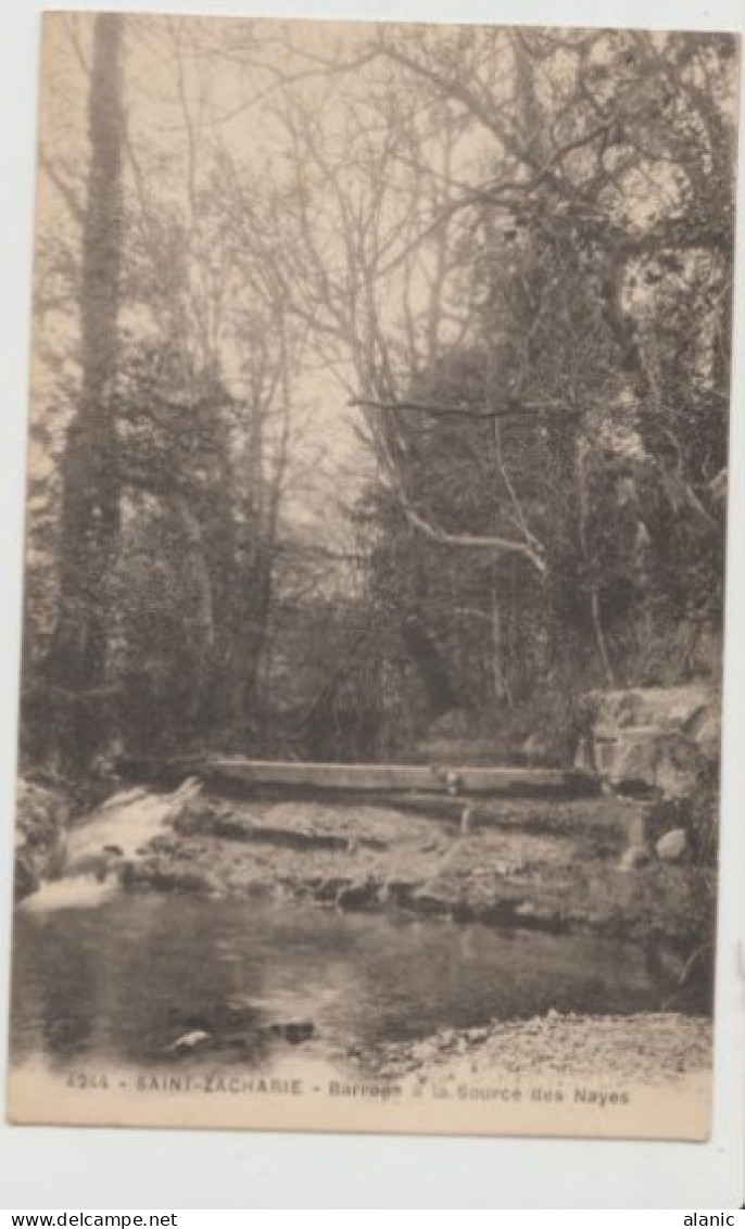 CPA-83- Saint Zacharie / BARRAGE A LA SOURCE DES NAYES Non Circulée -TBE- - Saint-Zacharie