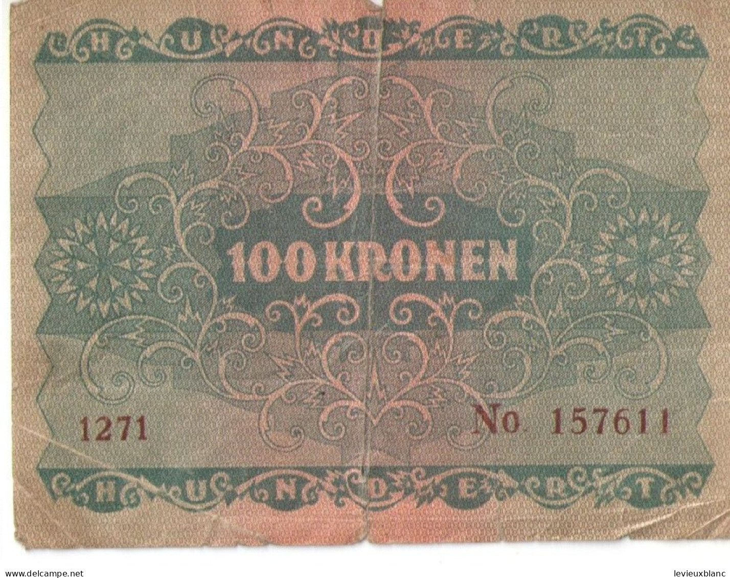 Billet De Banque Ancien/Hundert Kronen/Oesterreich-Ungarische Bank/ Wien 2 Juaner 1922    BILL265 - Hongrie