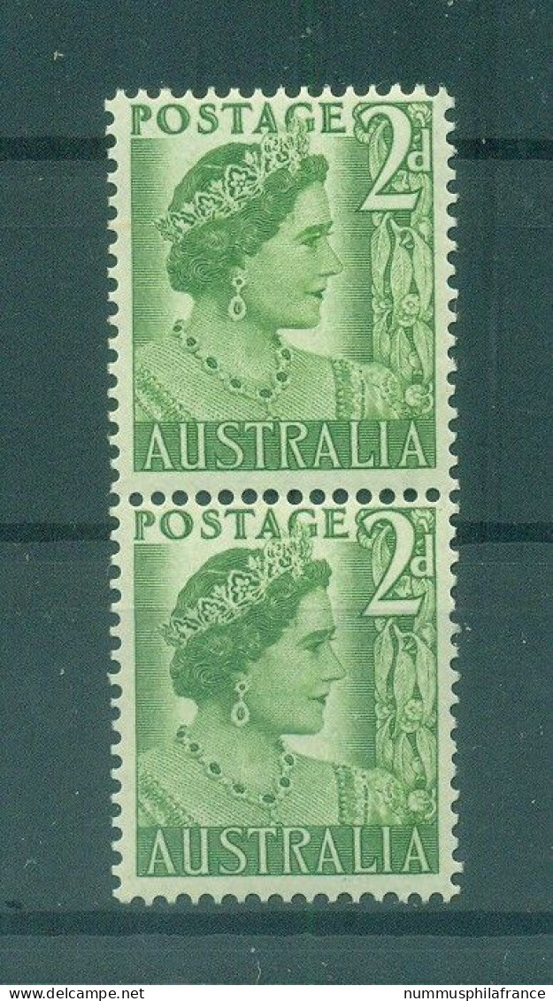 Australie 1950-52 - Y & T N. 172 - Série Courante (Michel N. 205) - Coil Paire (1) - Ungebraucht