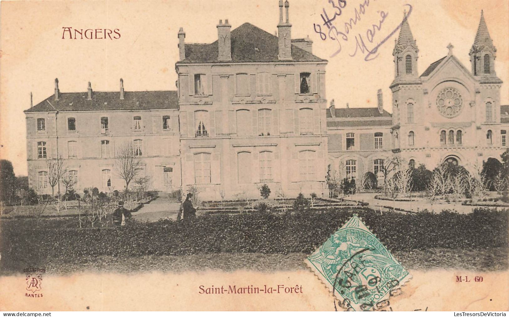 FRANCE - Angers - Saint Martin La Forêt - Façade D'une Batisse - Jardins - Dos Non Divisé - Carte Postale Ancienne - Angers