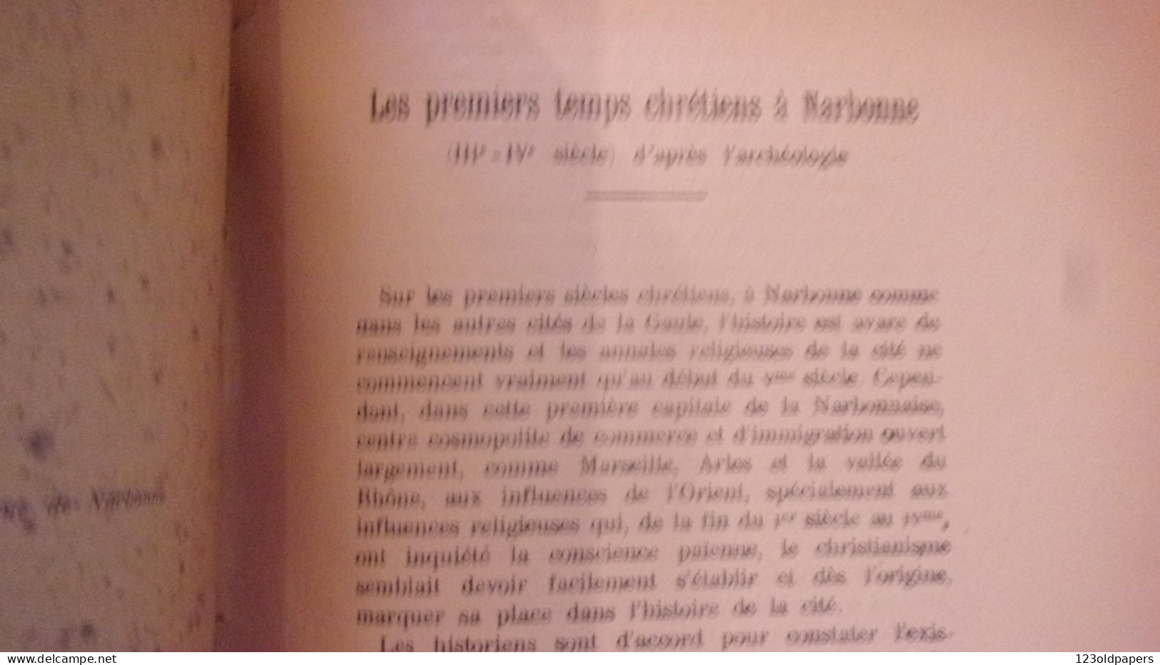 NARBONNE 1948 LES PREMIERS TEMPS CHRETIENS A NARBONNE L SIGAL  ORIGINES DE SA CATHEDRALE - Midi-Pyrénées