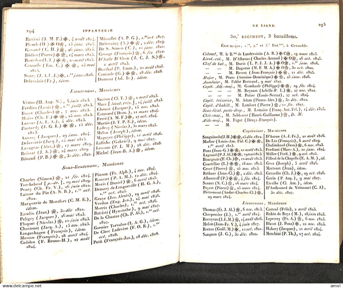 S01 - RARE! Annuaire De L'etat Militaire De La France Pour L'année 1829 - Frans