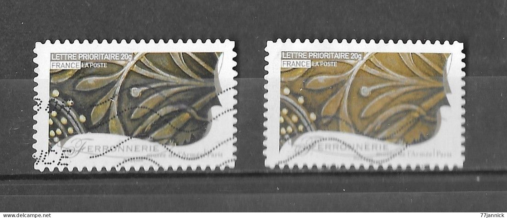 VARIETEE DE COULEUR AUTOADHESIF N° 259 ( Clair / Foncé)  OBLITERE - Used Stamps