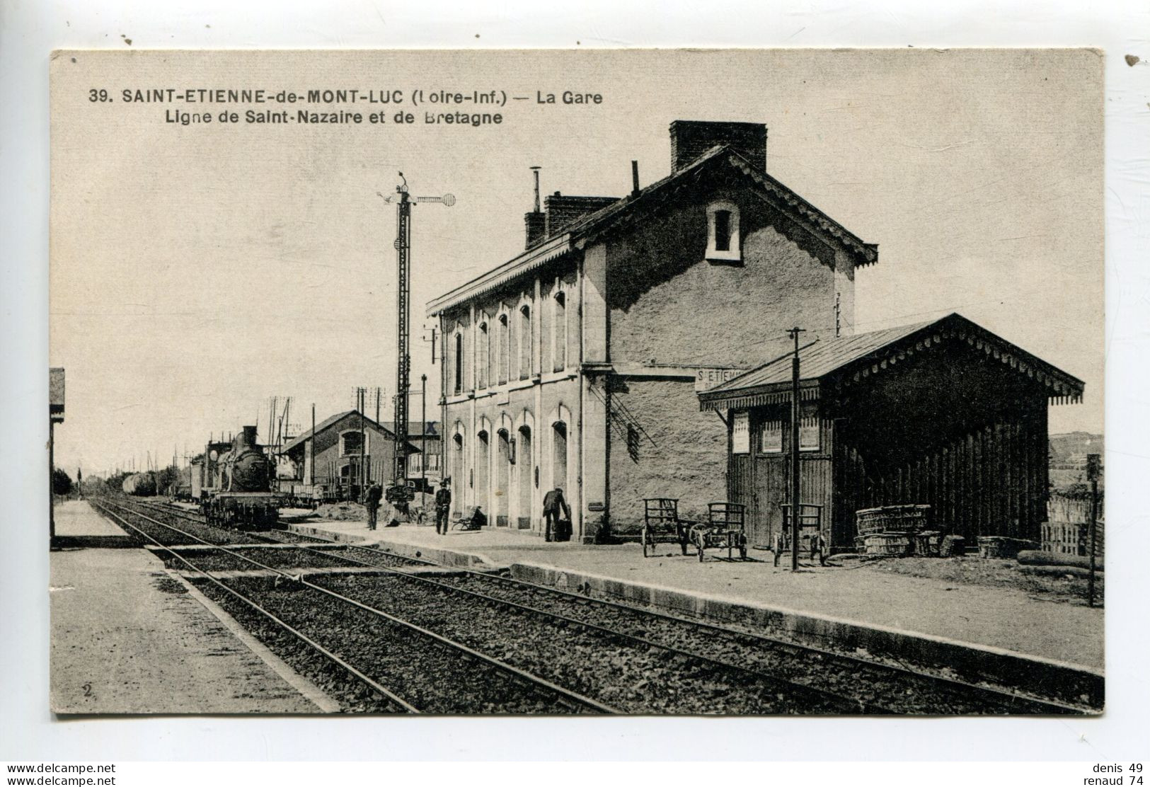 Gare Saint Etienne De Montluc Ligne De Saint Nazaire Et De Bretagne - Saint Etienne De Montluc
