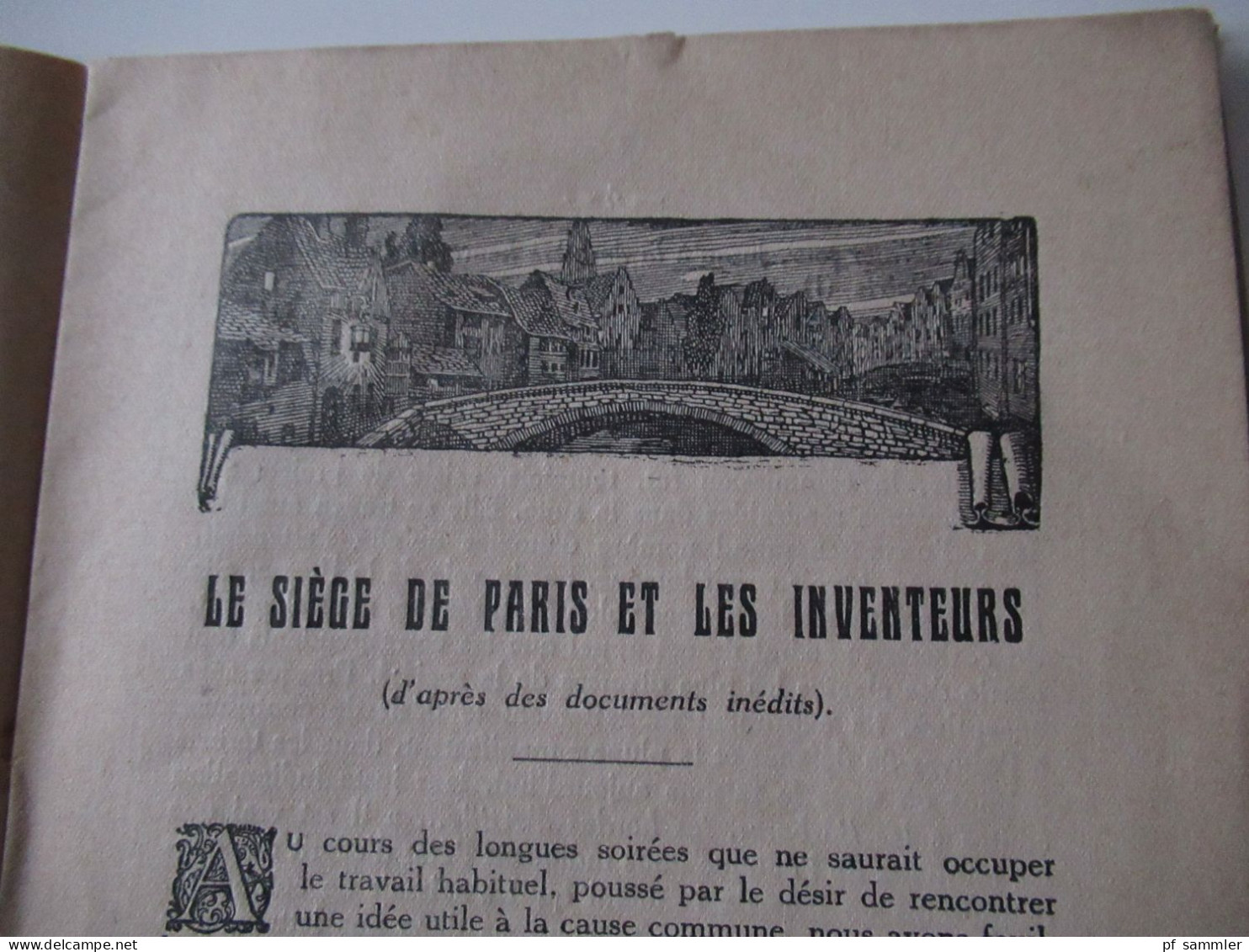 Frankreich 1915 Heft Le Siege de Paris et les Inventeurs par C. de Watteville Paris 1915