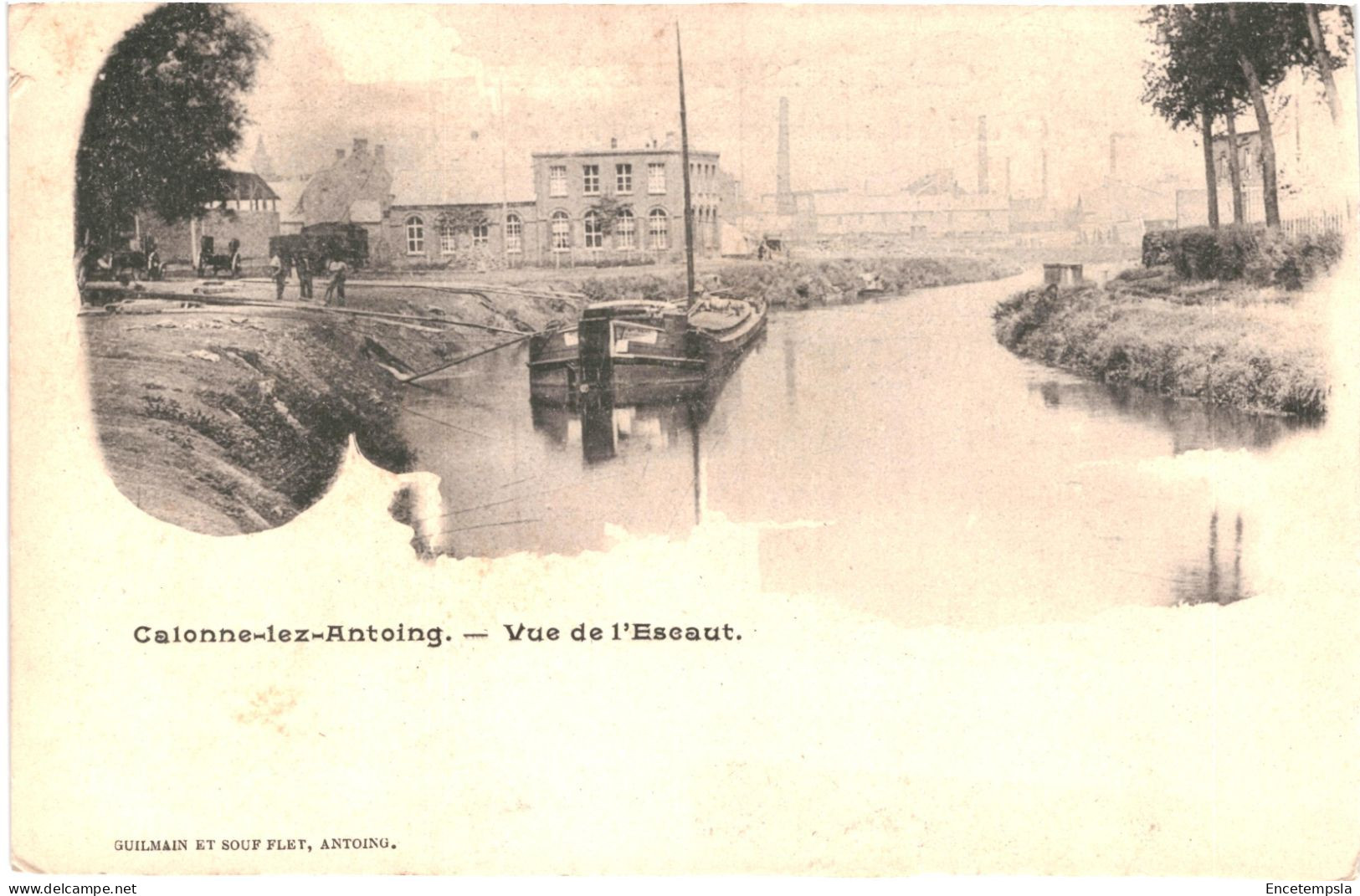 CPA Carte Postale Belgique Calonne Lez Antoing Vue De L'Escaut Début 1900   VM75662ok - Antoing