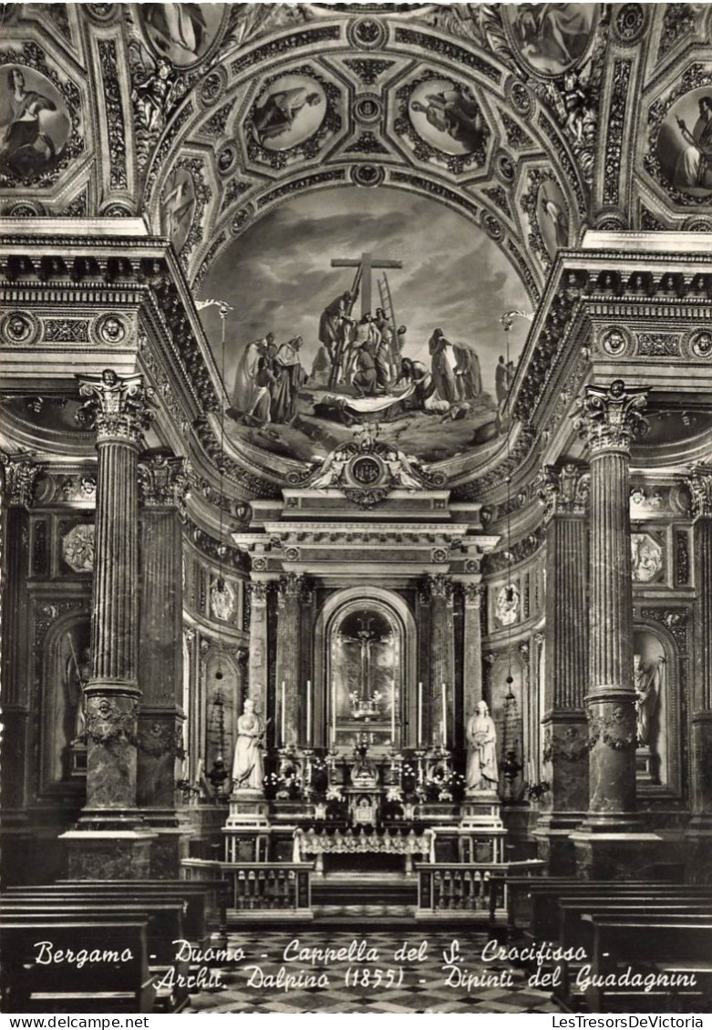 ITALIE - Bergame - Dôme - Chapelle Du Saint Crucifix - Peintures De Guadagnini - Carte Postale Ancienne - Bergamo