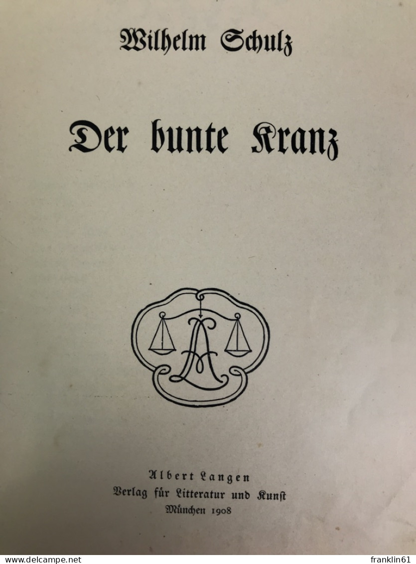 Der Bunte Kranz. - Poésie & Essais