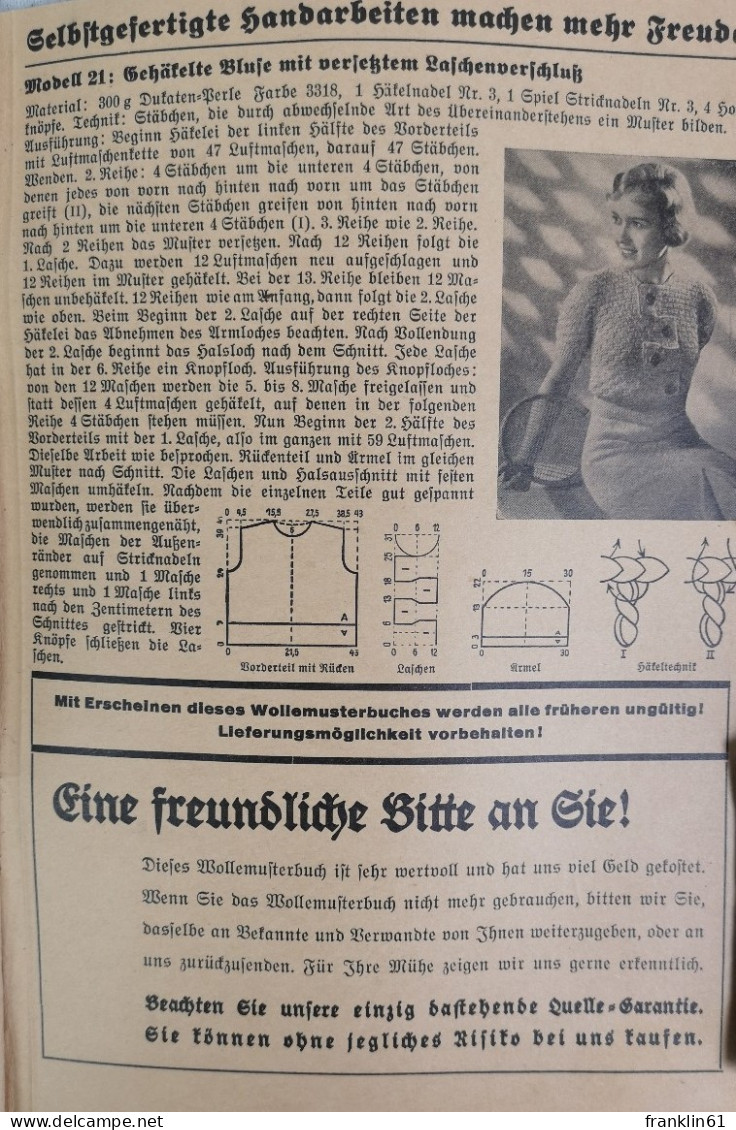 Deutschlands Größtes Wolle-Versandhaus. No. 48. - Couture