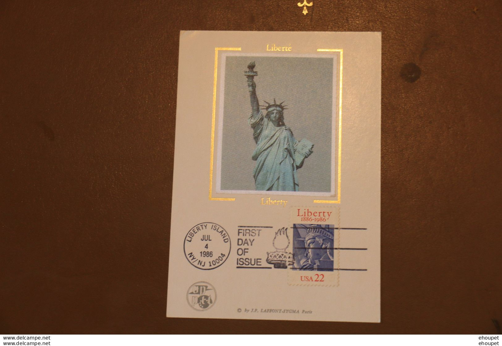 FDC 4 JUILLET 1986 LIBERTY ISLAND - 1981-1990