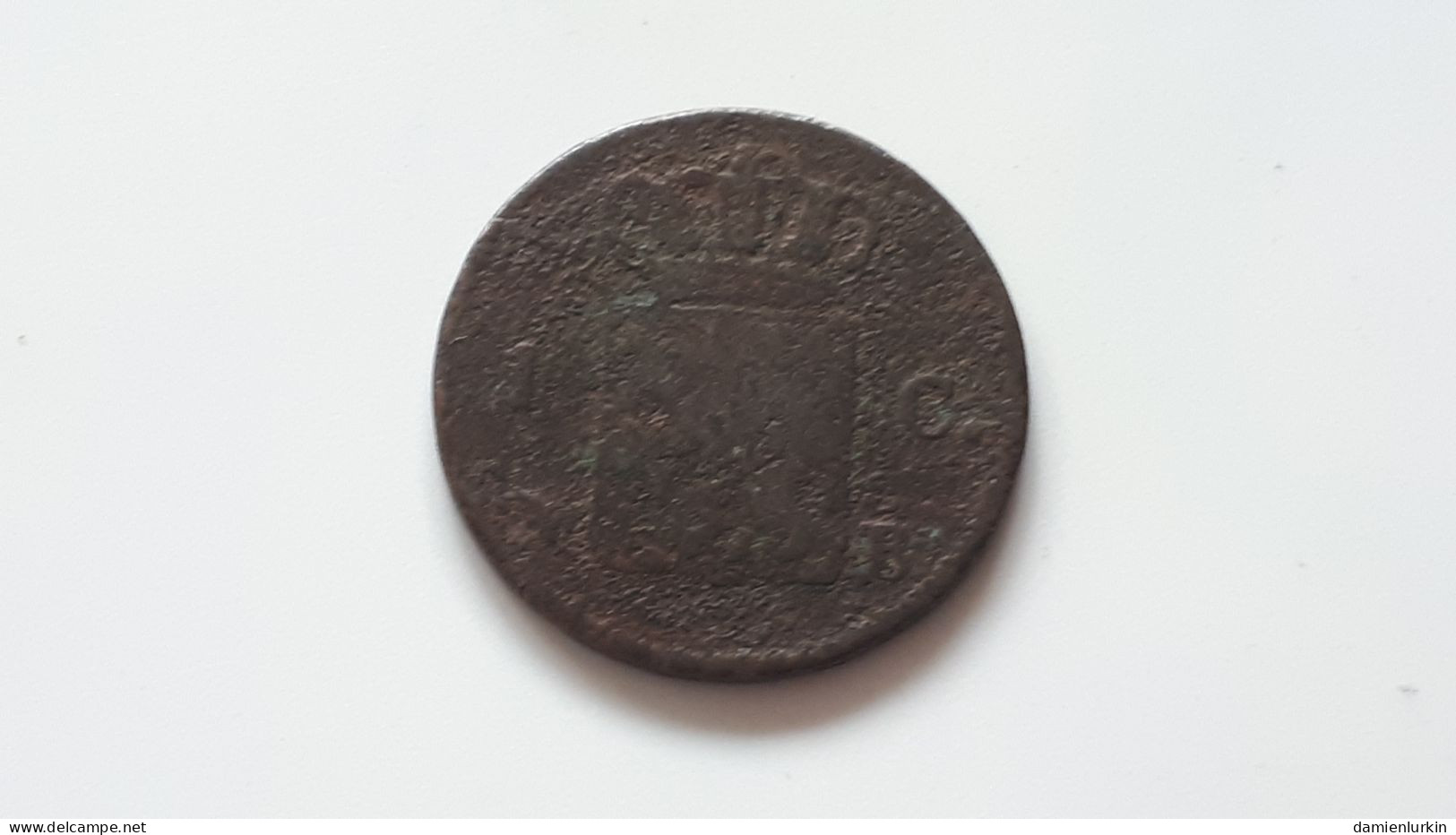 PAYS-BAS BRUXELLES GUILLAUME PREMIER WILLEM I 1 CENT 1826 B ! FRAPPE MONNAIE COTES : 25€-75€-225€-450€ ! - 1815-1840: Willem I