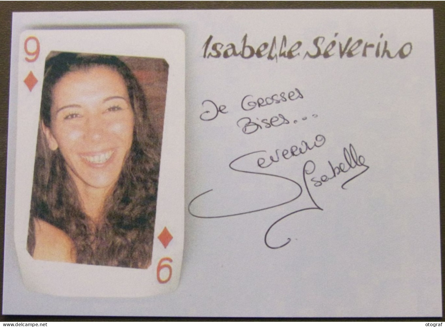 Isabelle SEVERINO - Signé / Dédicace Authentique / Autographe - Gymnastiek