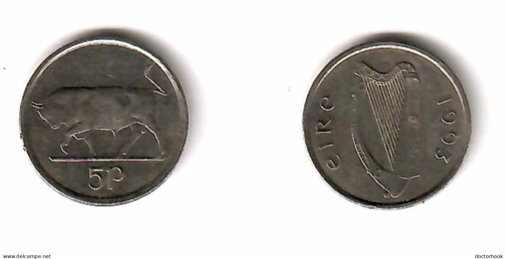 IRELAND   5 PENCE 1993 (KM # 28) #7580 - Irland