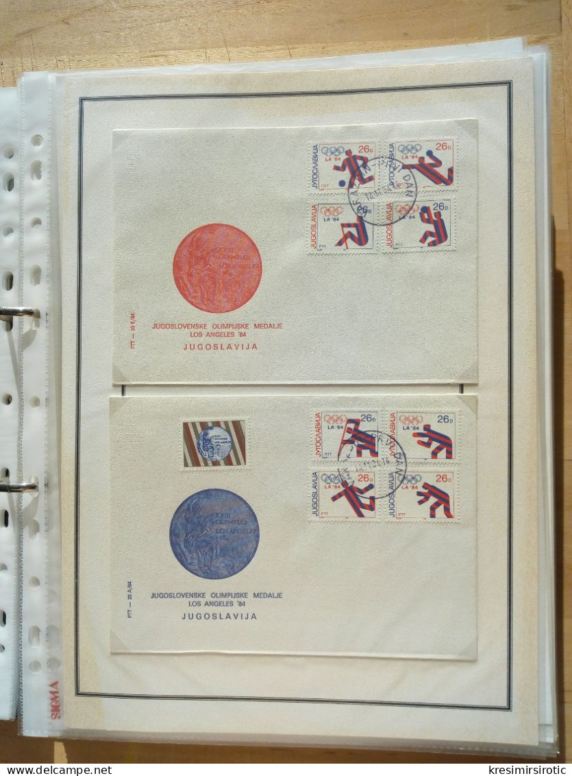 Listovi FDC-a Jugoslavija, List 8 - Lettres & Documents