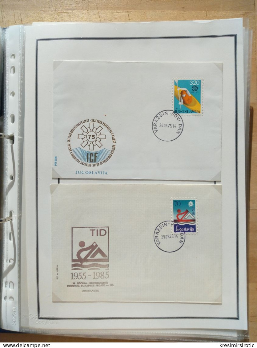 Listovi FDC-a Jugoslavija, List 20 - Lettres & Documents