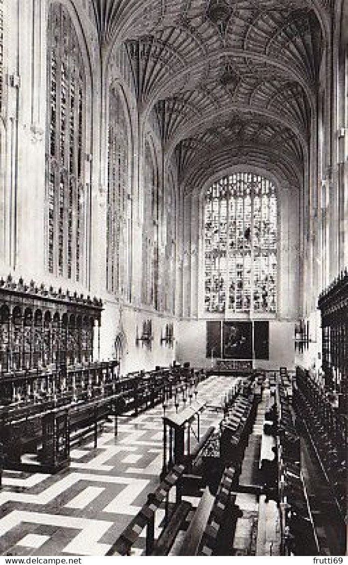 AK 191774 ENGLAND - Cambridge - King's College Chapel - Choir And Sanctuary - Cambridge