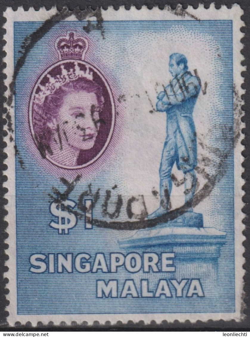 1955  Singapur - Malaya (...-1959) ° Mi:SG 40, Sn:SG 40, Yt:SG 40,  Sir Stamford Raffles Statue - Singapur (...-1959)