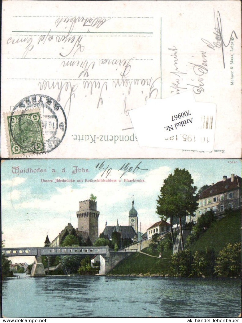 700967 Waidhofen An Der Ybbs Untere Ybbsbrücke Schloss Rothschild  - Waidhofen An Der Ybbs