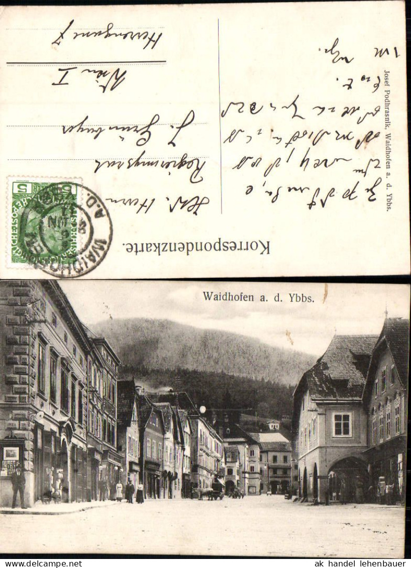 700950 Waidhofen An Der Ybbs Tolle Partie Am Stadtplatz 1911 - Waidhofen An Der Ybbs