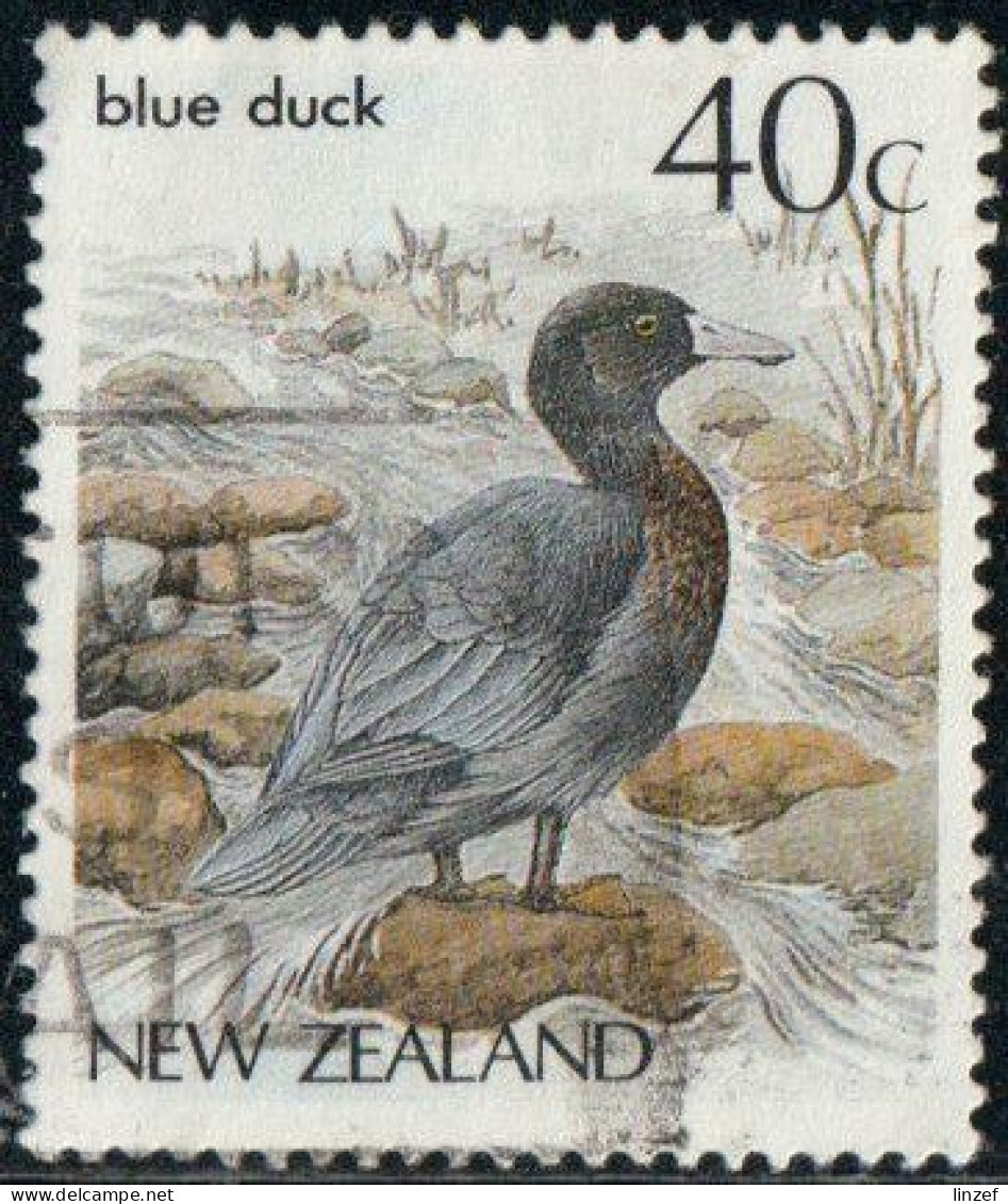 Nouvelle-Zélande 1987 Yv. N°948 - Canard Bleu - Oblitéré - Used Stamps