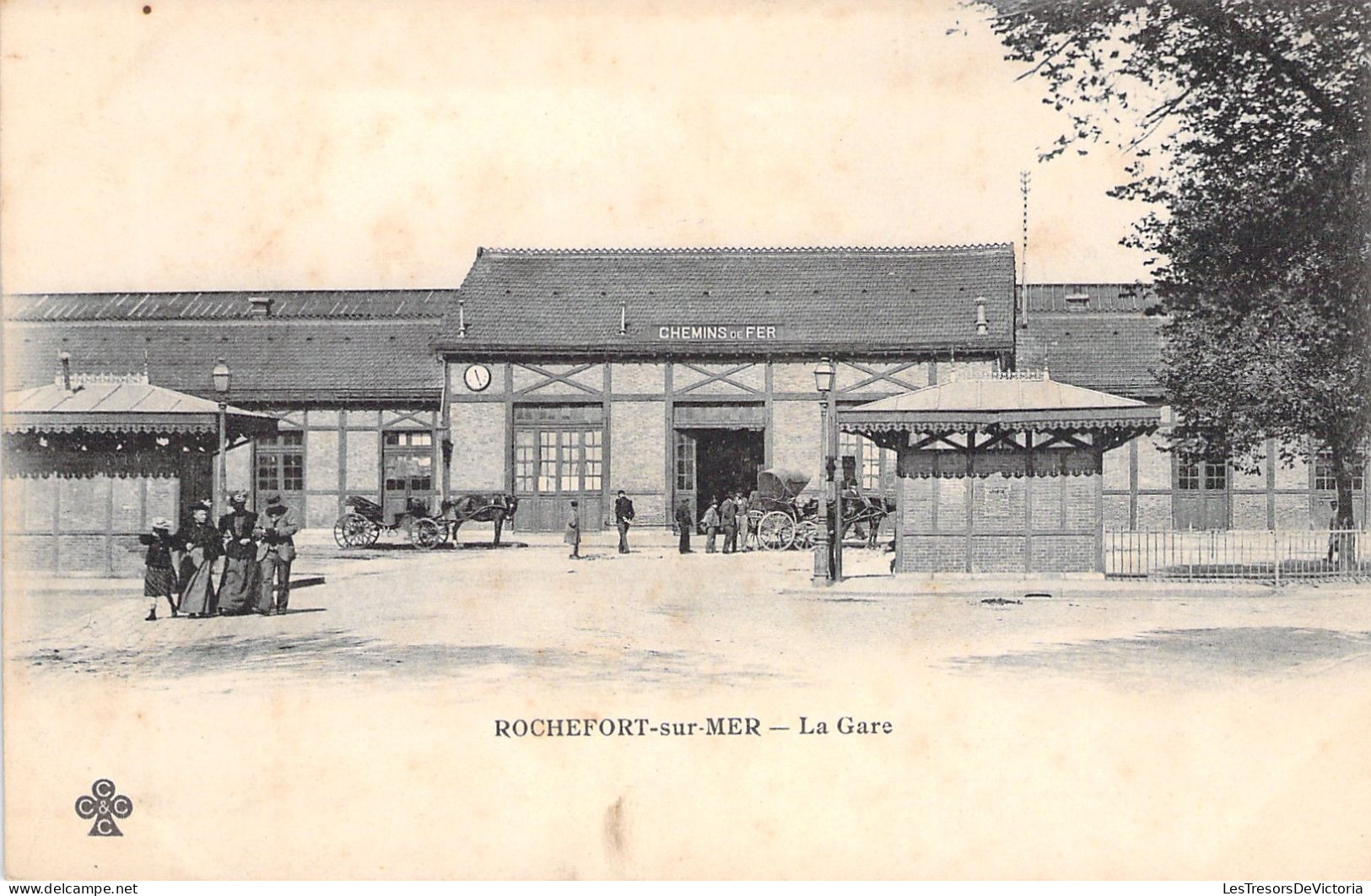 FRANCE - Rochefort Sur Mer - La Gare - Animé - Carte Postale Ancienne - Rochefort