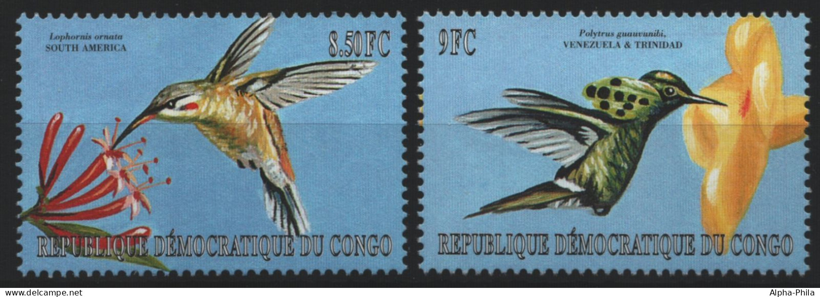 Kongo-Kinshasa 2000 - Mi-Nr. 1487-1488 ** - MNH - Vögel / Birds - Neufs