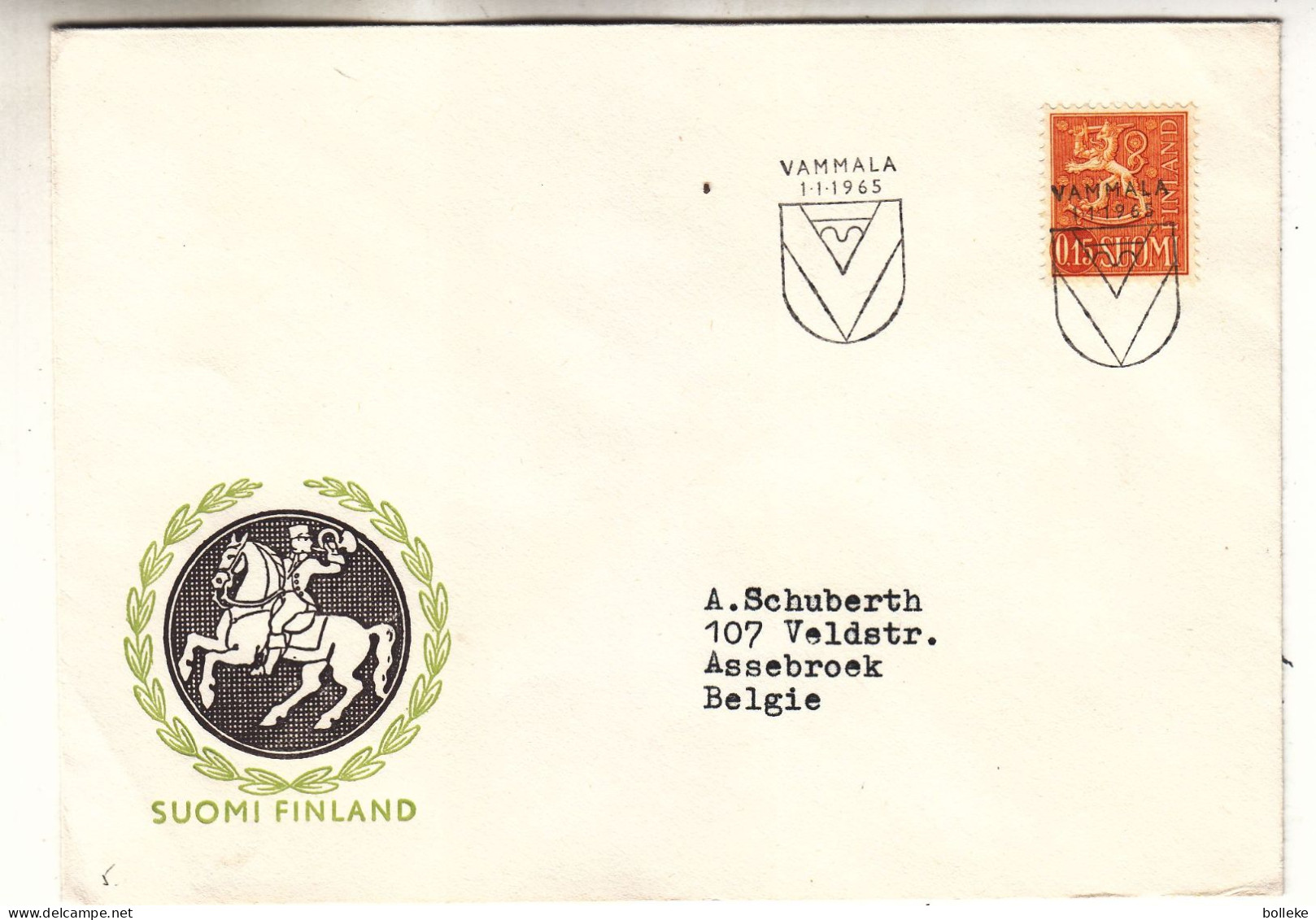 Finlande - Lettre De 1965 - Oblit Vammala - - Covers & Documents