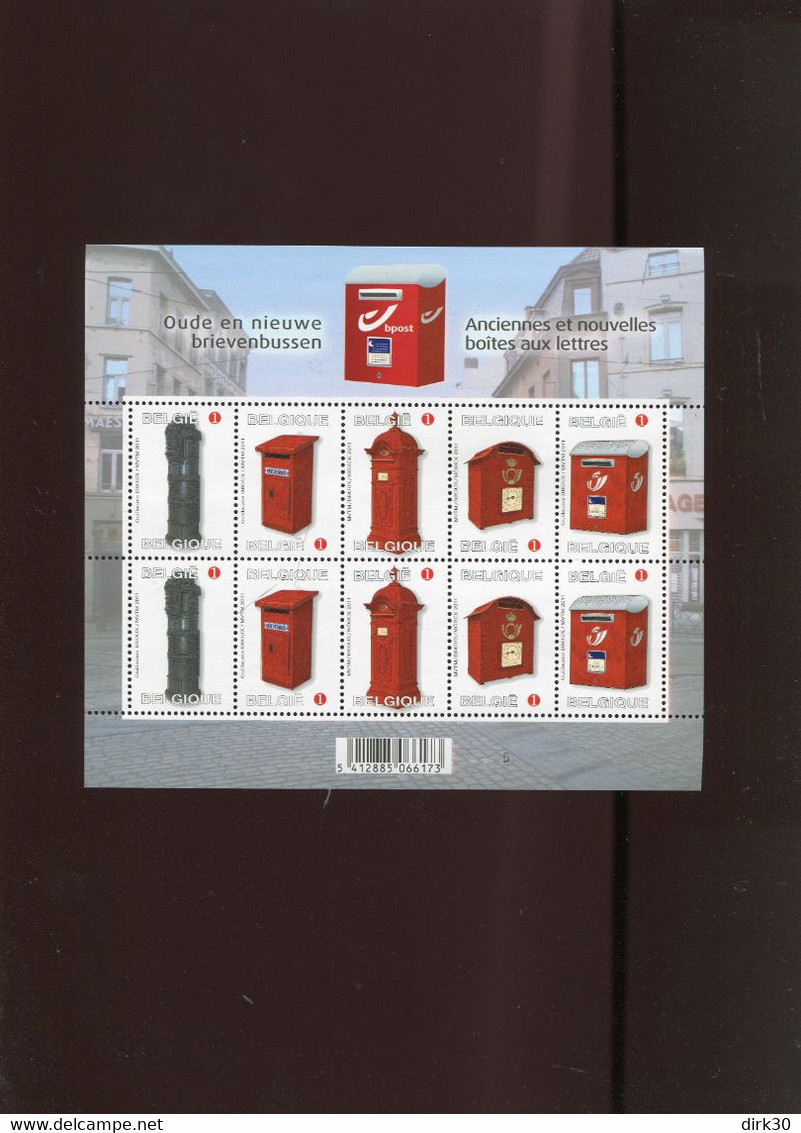 Belgie 2011 F4130/34 Mailboxes Velletje Van 10 MNH RR Plaatnummer 5 - 2011-2020