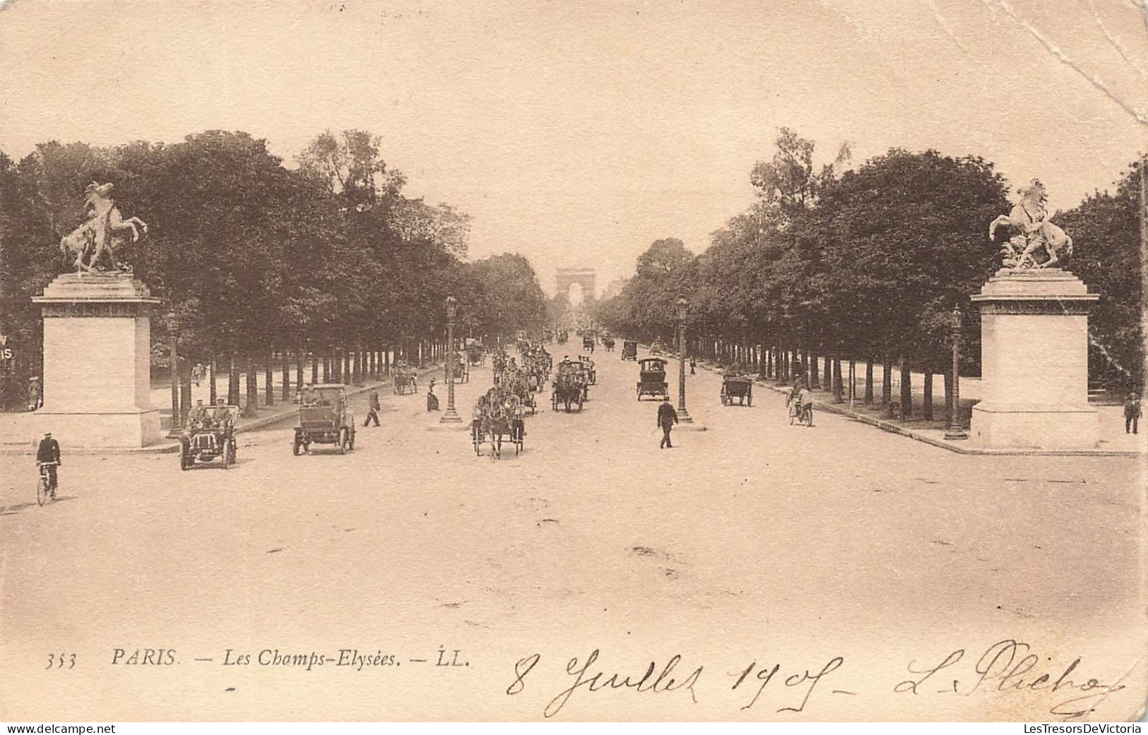 FRANCE - Paris - Les Champs Elysées - Carte Postale Ancienne - Champs-Elysées